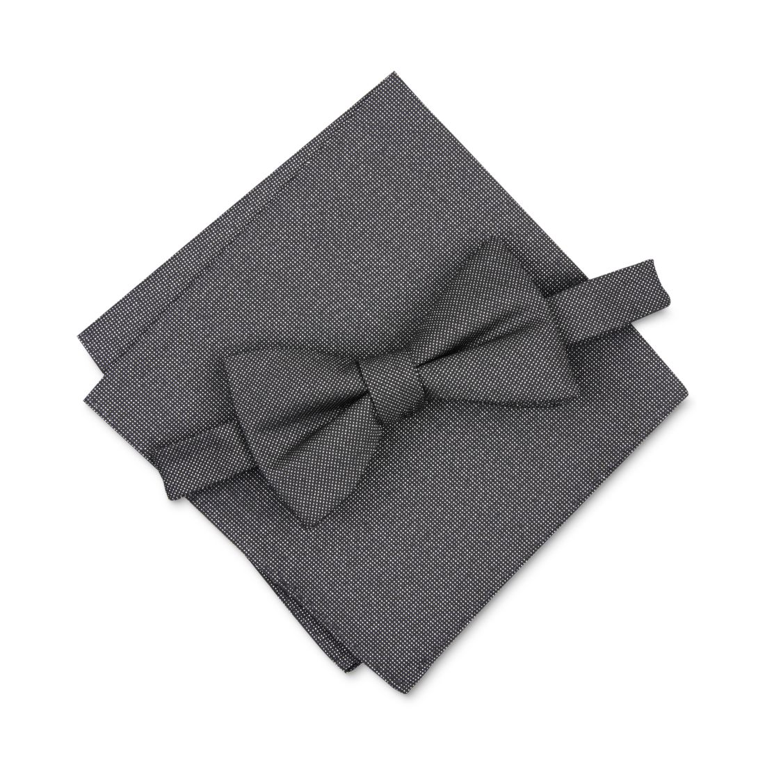 Alfani Men's Solid Texture Pocket Square and Bowtie, Created for Macy's