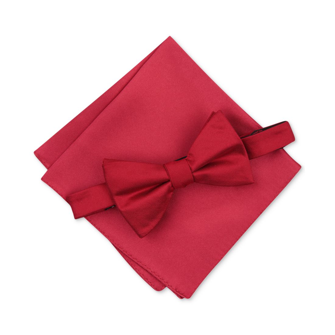 Alfani Men's Solid Texture Pocket Square and Bowtie, Created for Macy's