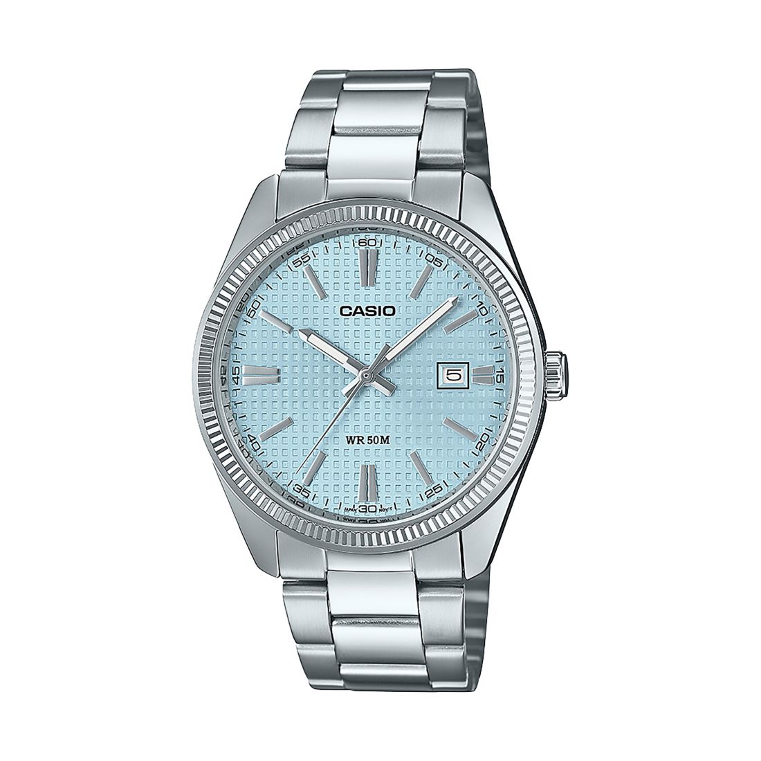 Casio Men's Silver Tone Stainless Steel Watch, 38.5mm