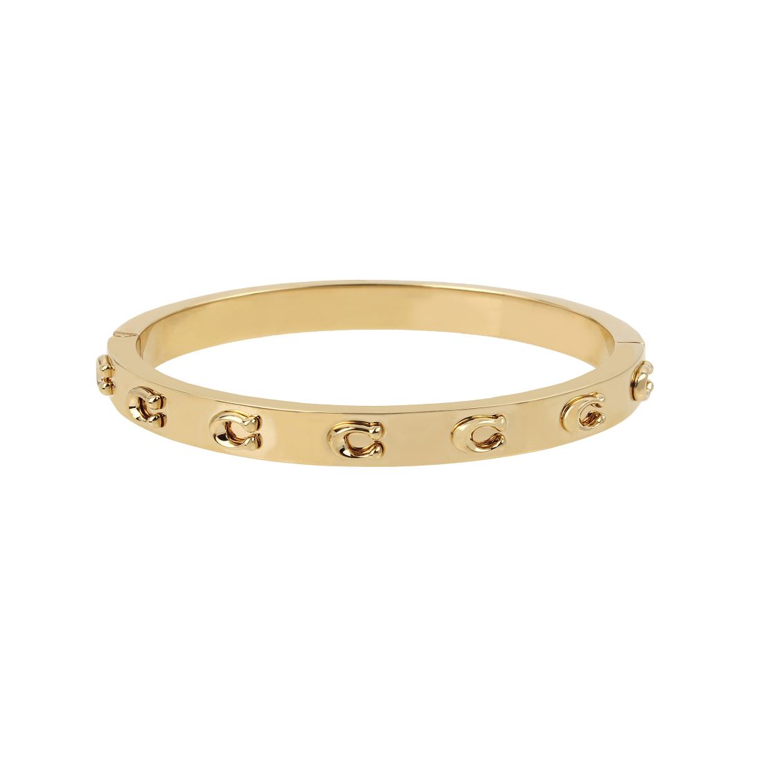Coach Signature C Hinged Bangle Bracelet
