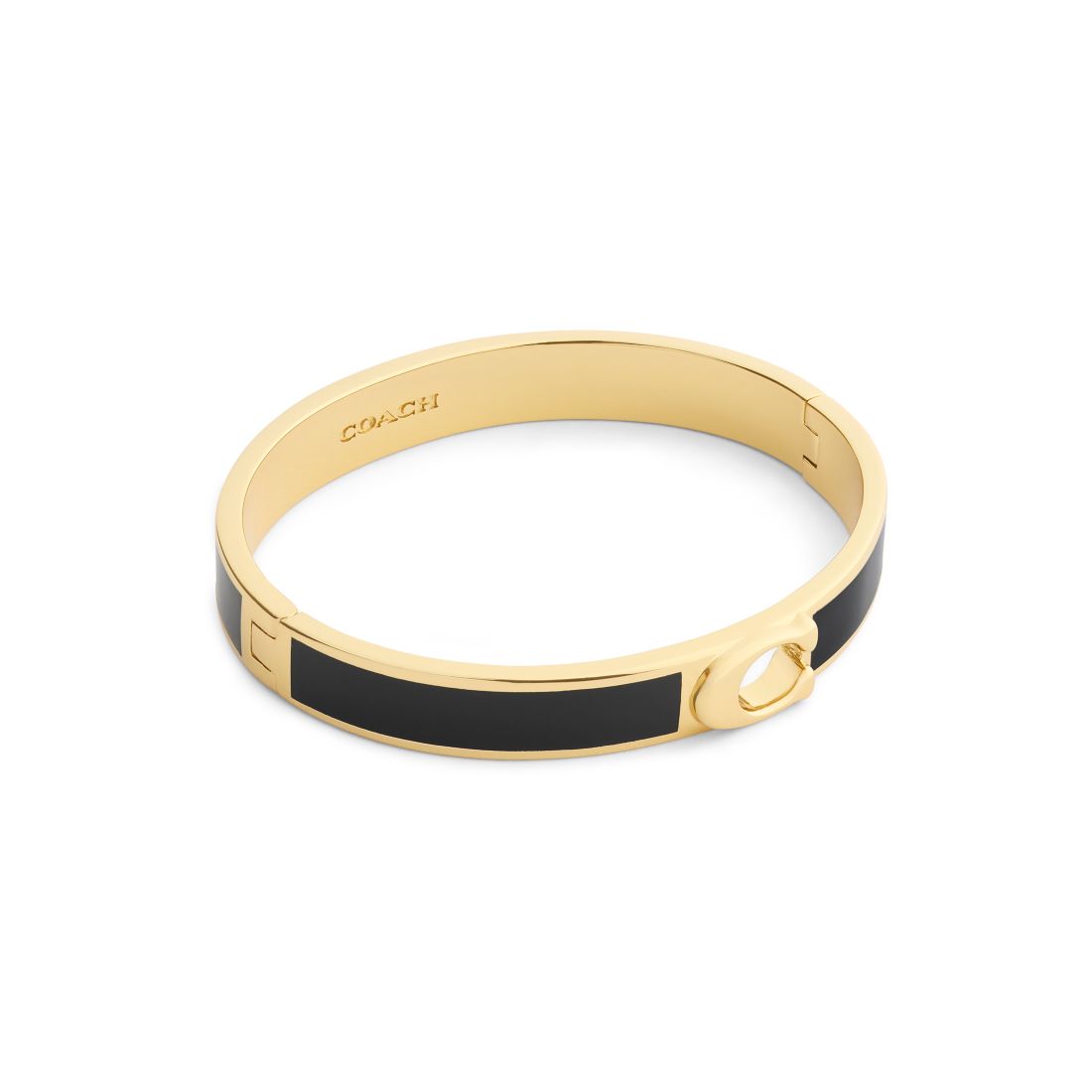 Coach Chalk Signature C Enamel Bangle Bracelet