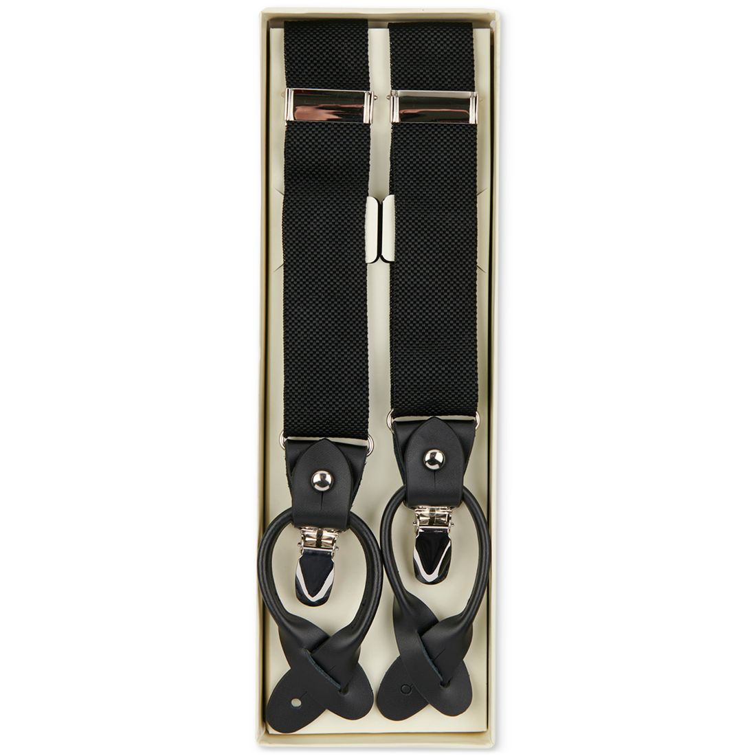 Construct Men's Solid Convertible Suspenders, Created for Macy's