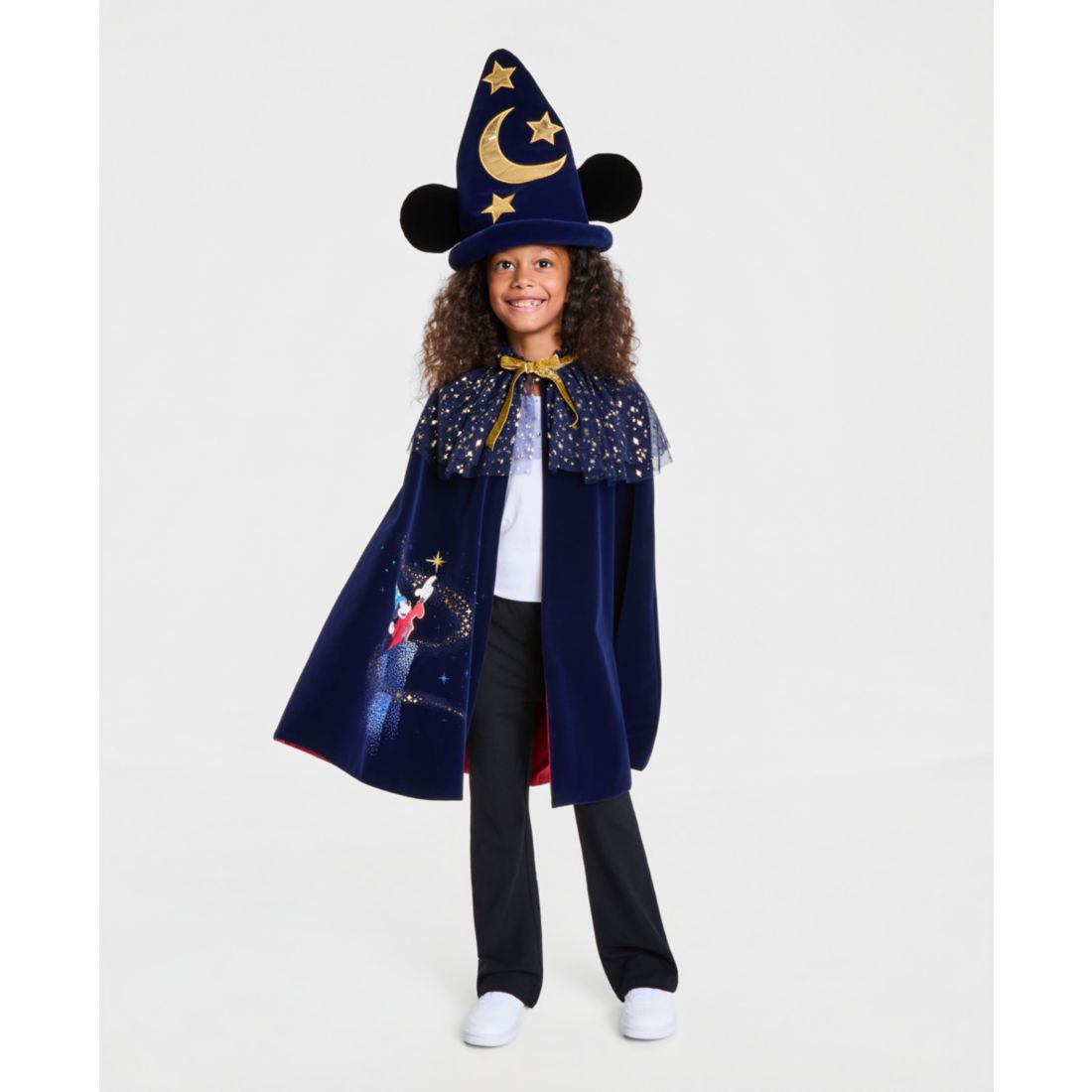 Disney | Macy's Sorcerer's Apprentice Mickey 2-Piece Reversible Cape Costume Set, Macy's Exclusive