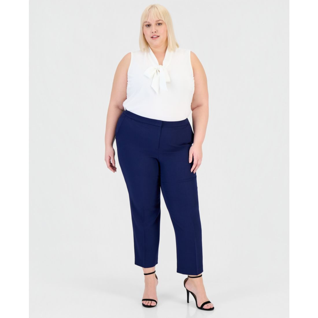 Kasper Plus Size Straight-Leg Pants
