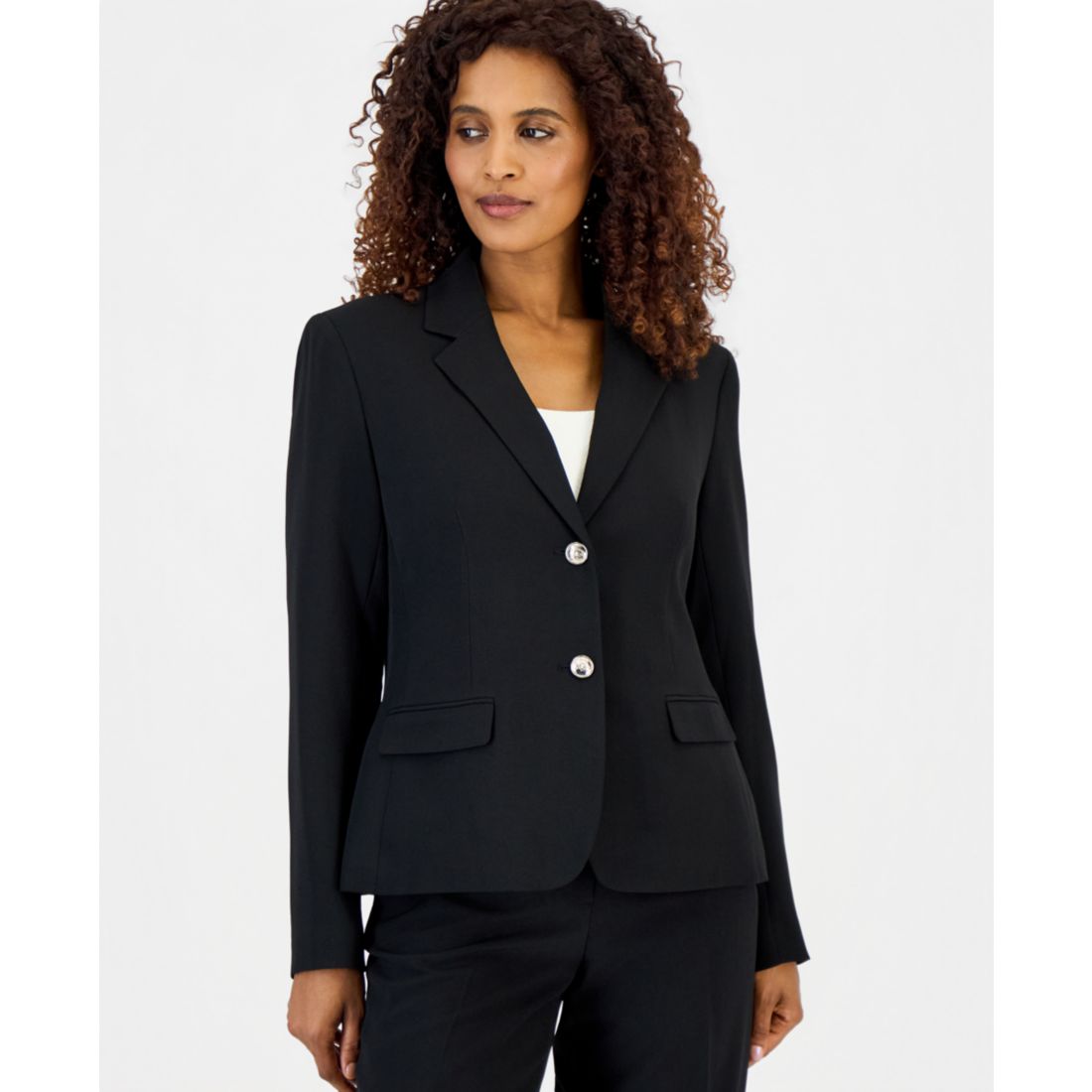 Kasper Two-Button Blazer, Regular and Petite