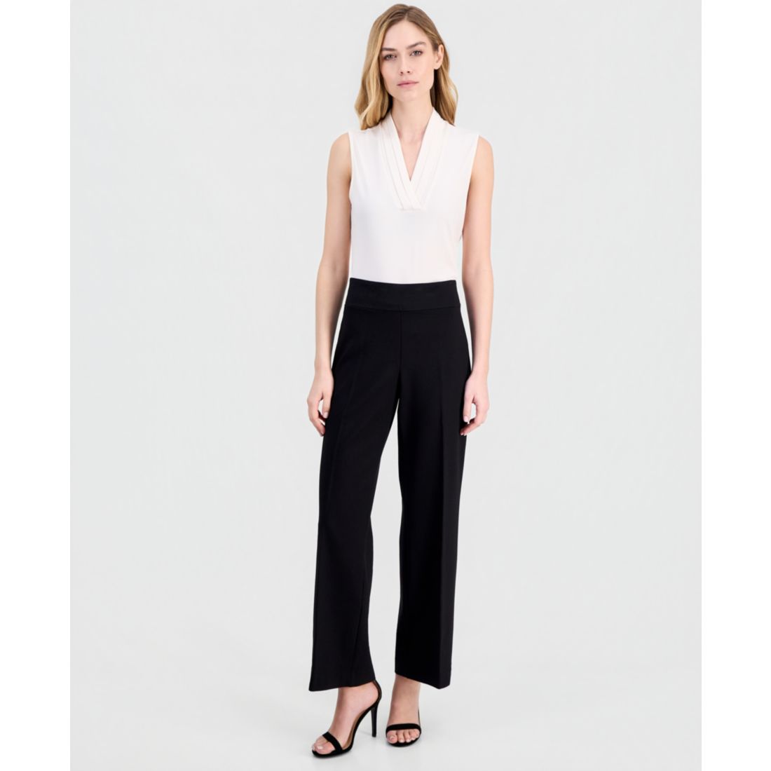 Anne Klein Women's Pull-On Wide-Leg Pants