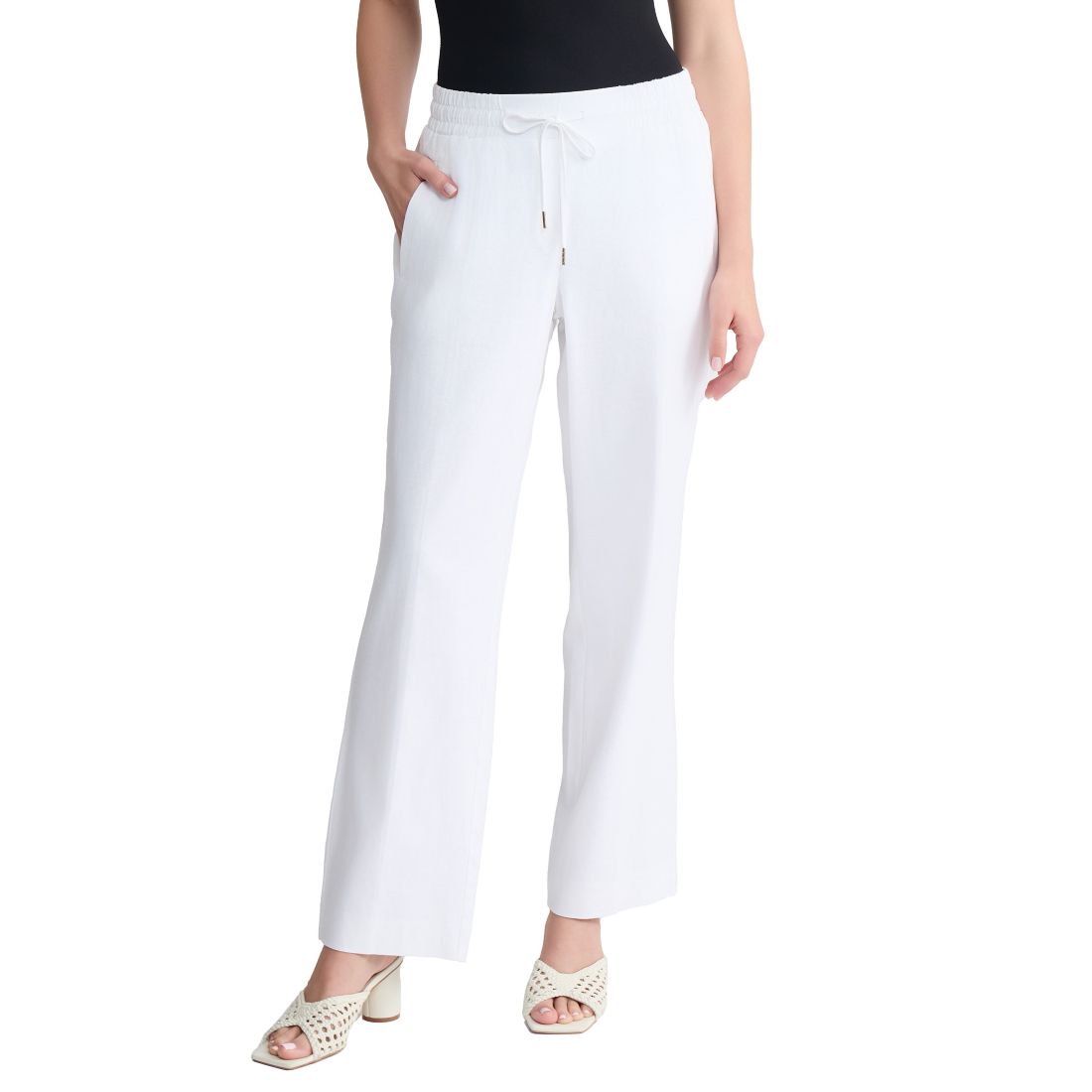 Jones New York Petite Pull-On Drawstring Pants