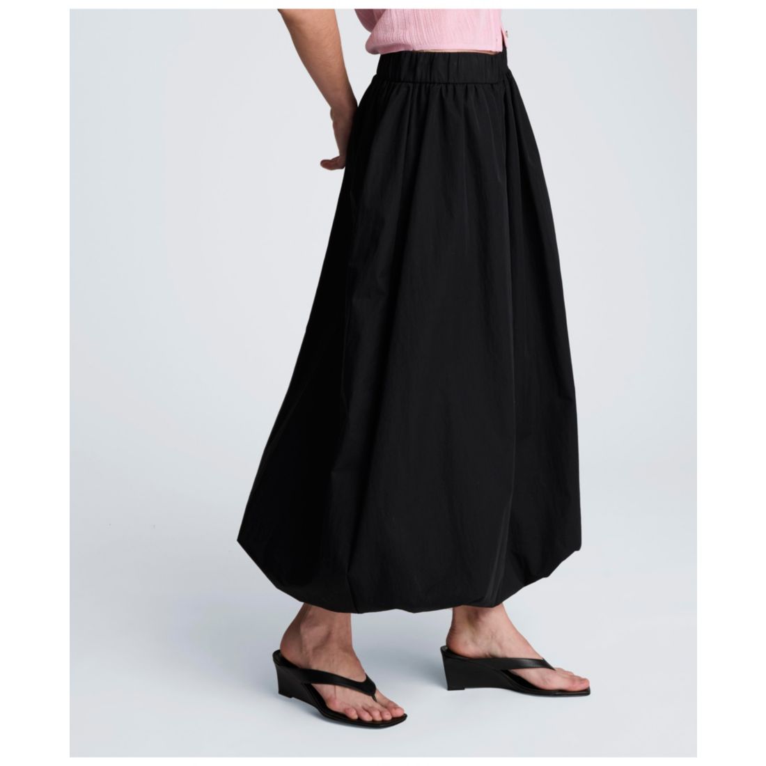 Kenneth Cole Women's Bubble Pull-On Midi Skirt