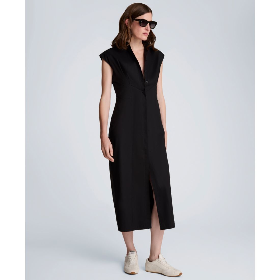 Kenneth Cole Women's Collared Button-Front Dress