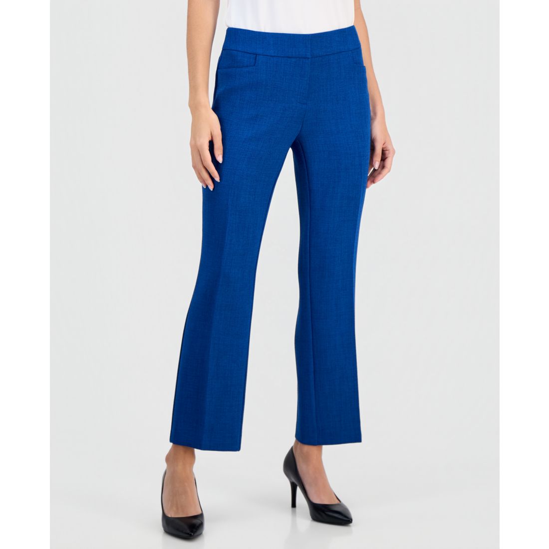 Kasper Petite Mid-Rise Front Pocket Trouser Pants