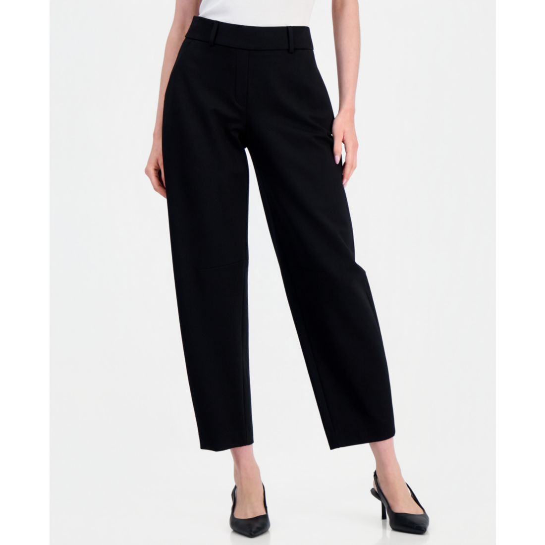 Anne Klein Women's Pull-On Barrel Leg Pants