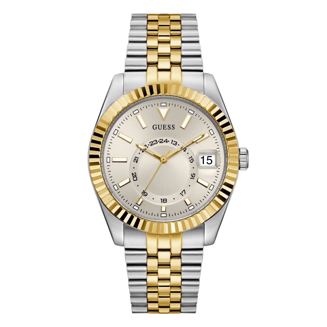 Guess Men's Two-Tone Stainles Steel Multi-Function Watch, 42mm