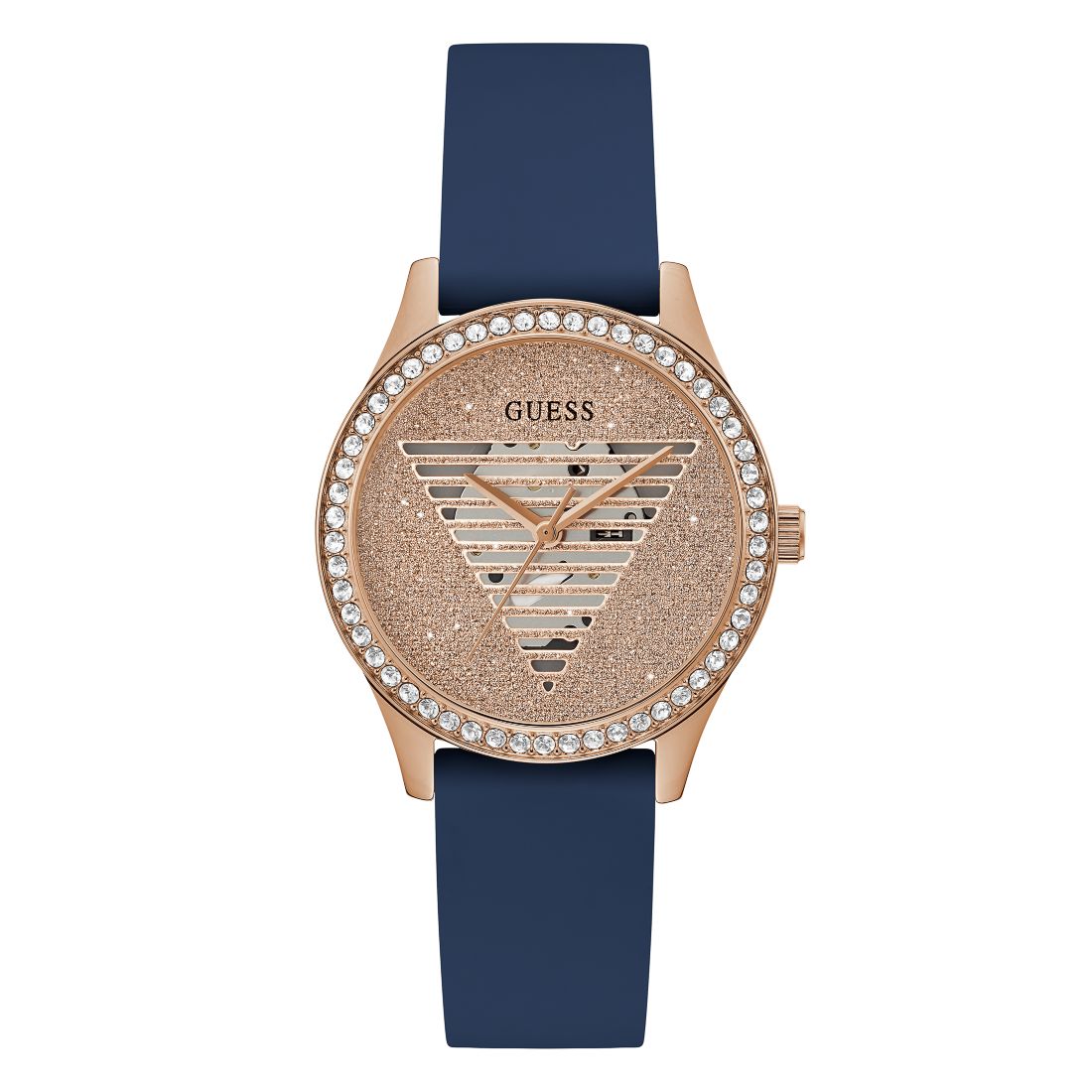 Guess Women's Analog Blue Silicone Watch 38mm