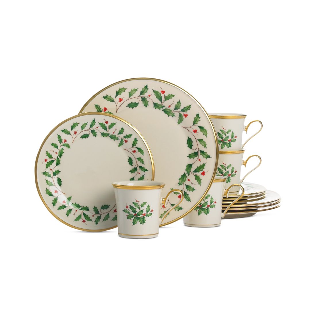 Lenox Holiday 12 Pc. Dinnerware Set with Mugs, Service for 4