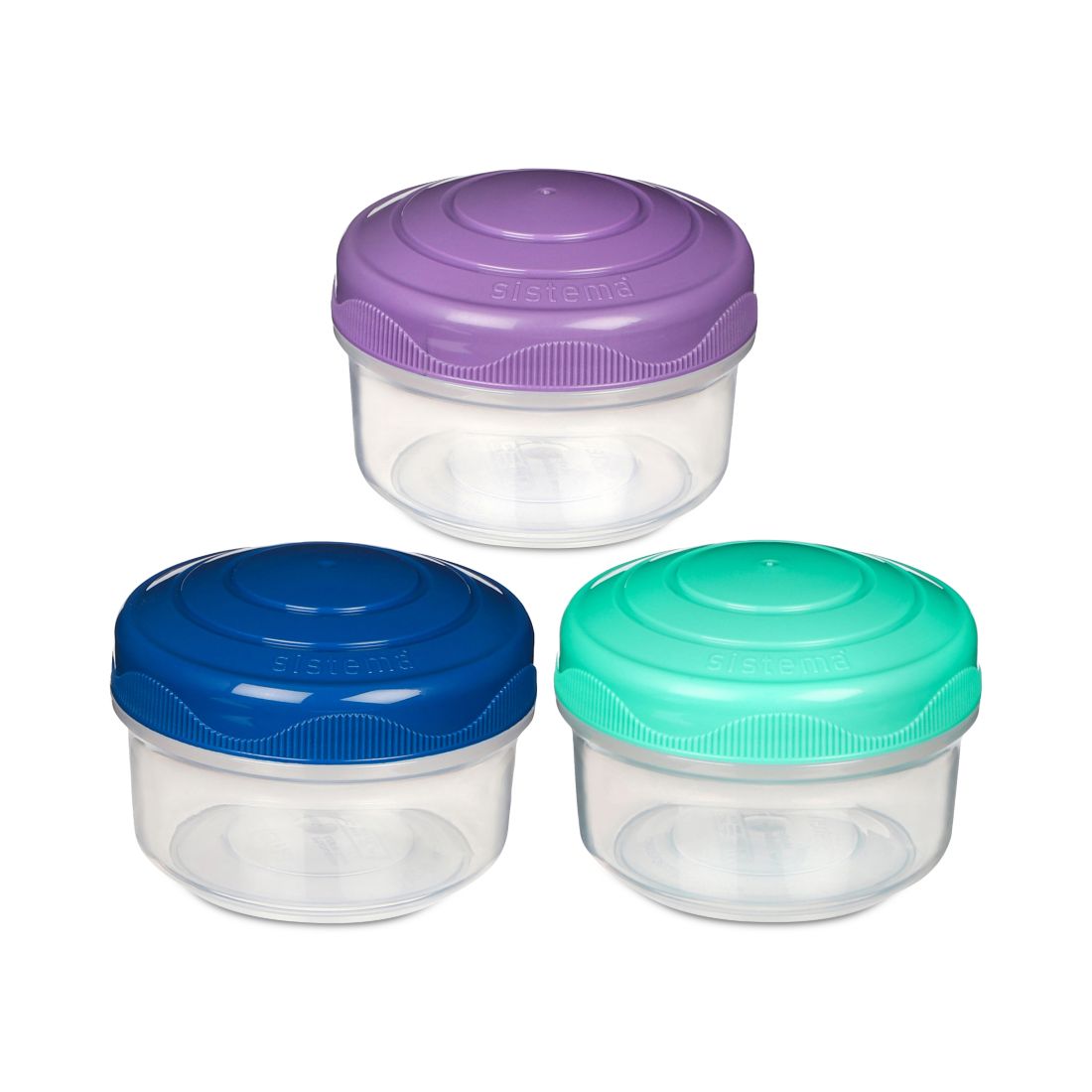 Sistema 3-Pack To Go Mini Bites Food Storage Containers