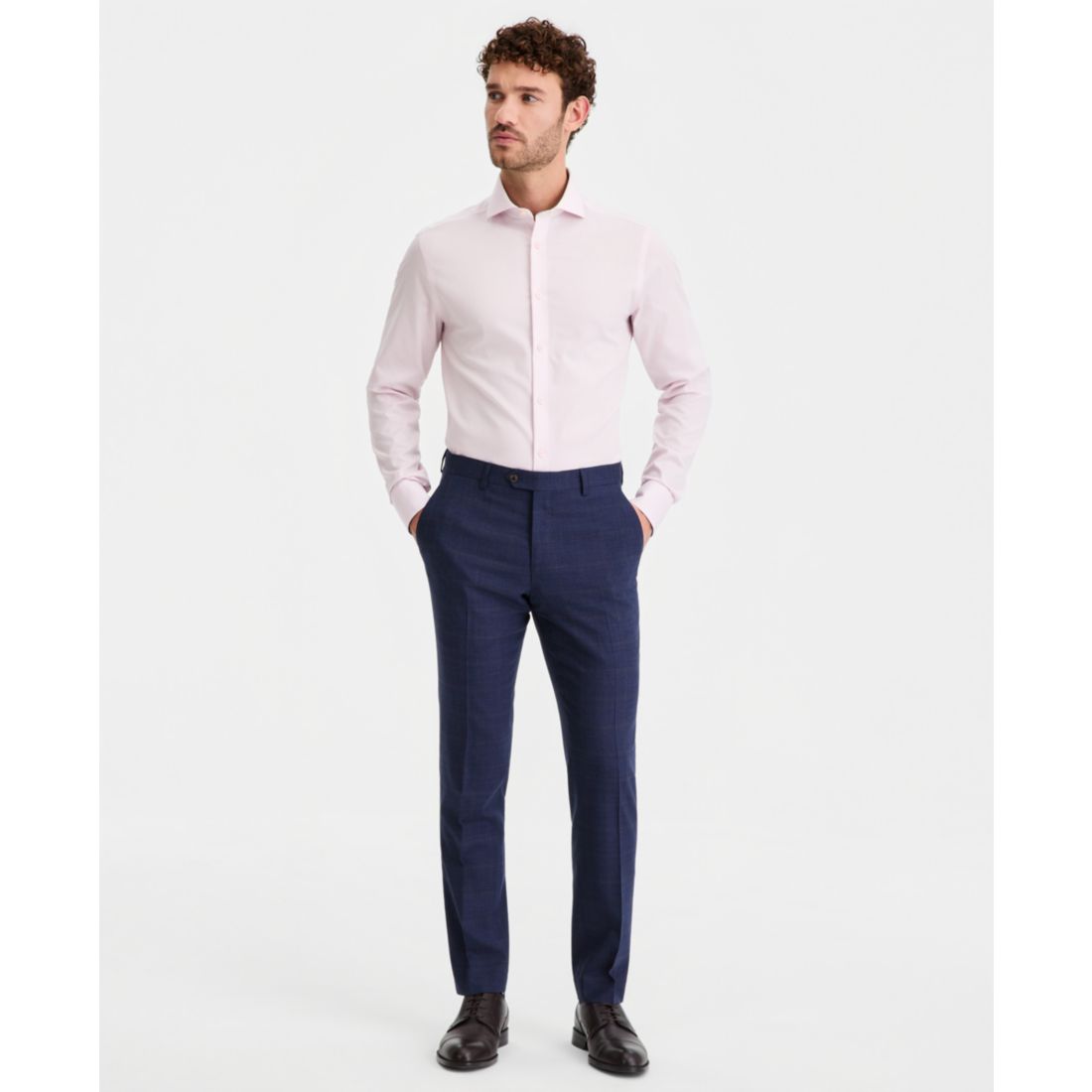 Ted Baker Ted by Ted Baker Men's Modern-Fit Wool-Blend Windowpane Suit Separates Pants