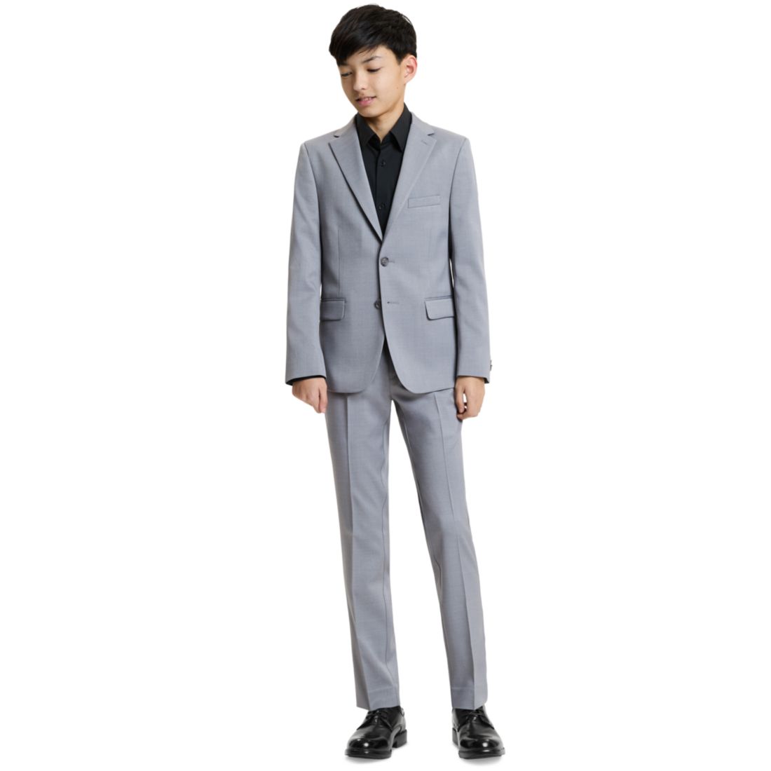 Kenneth Cole Reaction Boys' 8-20 Button Front Jacket and Pants, 2-Piece Set