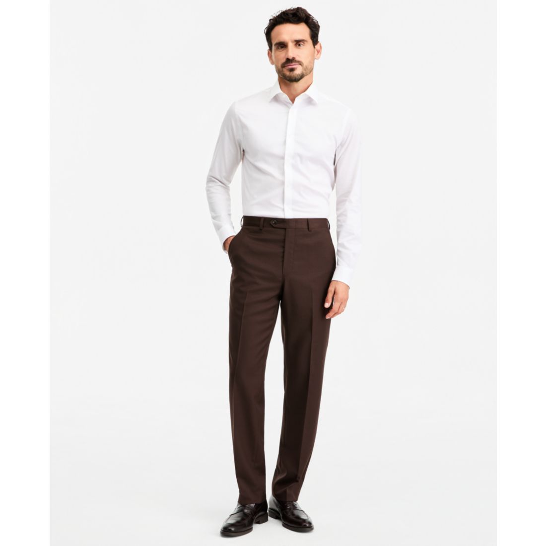 Michael Kors Men's Classic-Fit Wool-Blend Suit Separate Pants