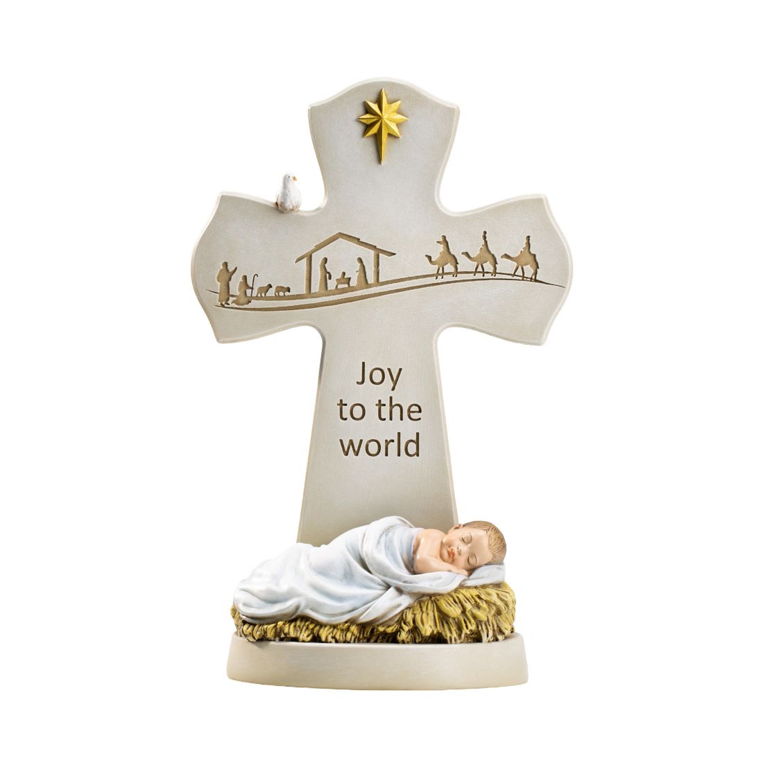 Napco Nativity Cross Figurine
