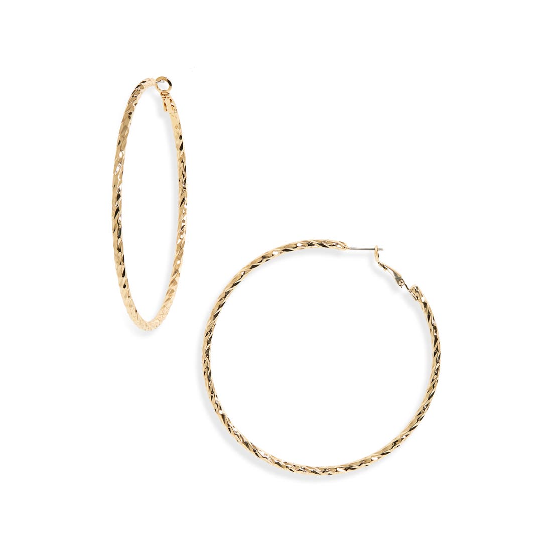 Nordstrom Textured Hoop Earrings