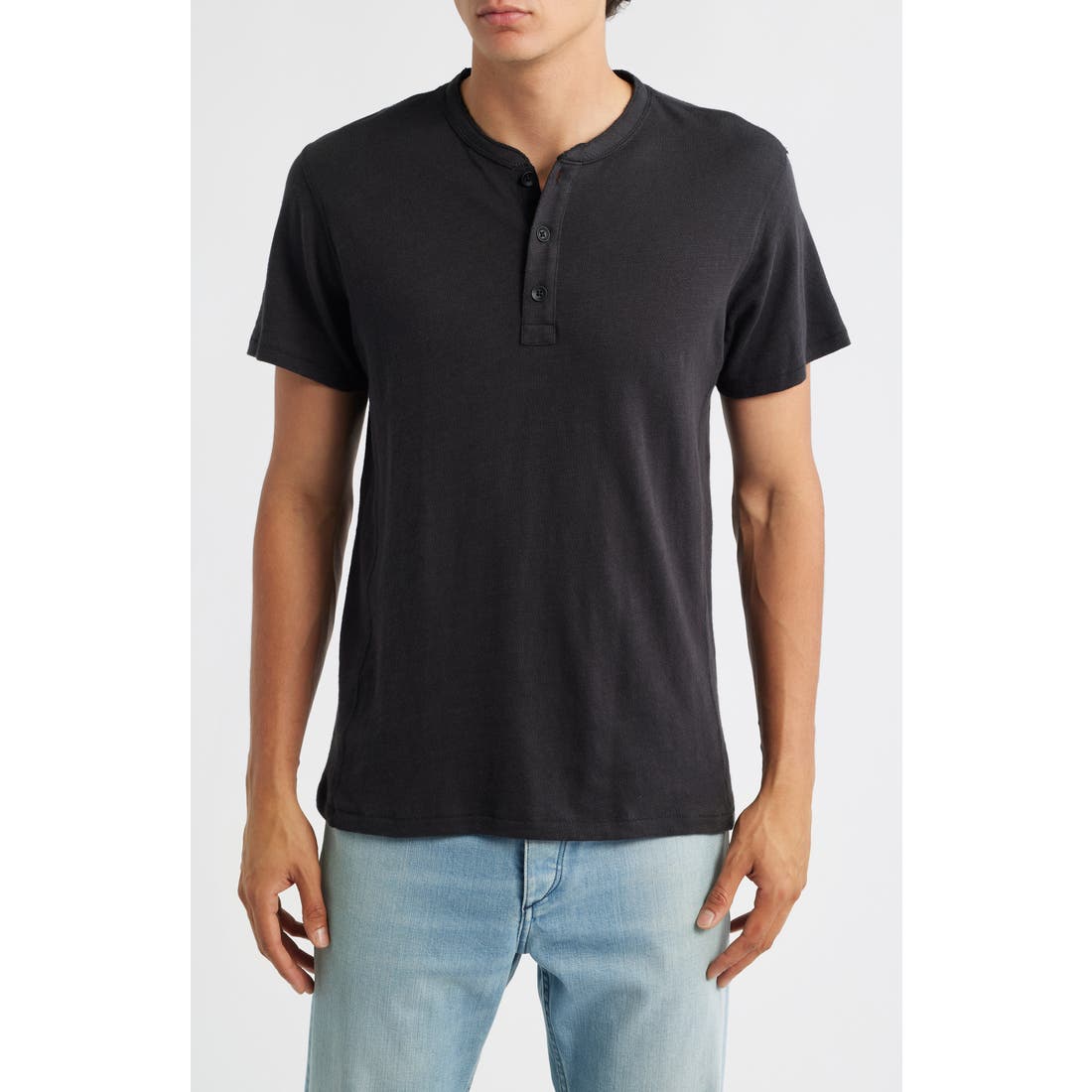 Rag & Bone Classic Short Sleeve Flame Henley