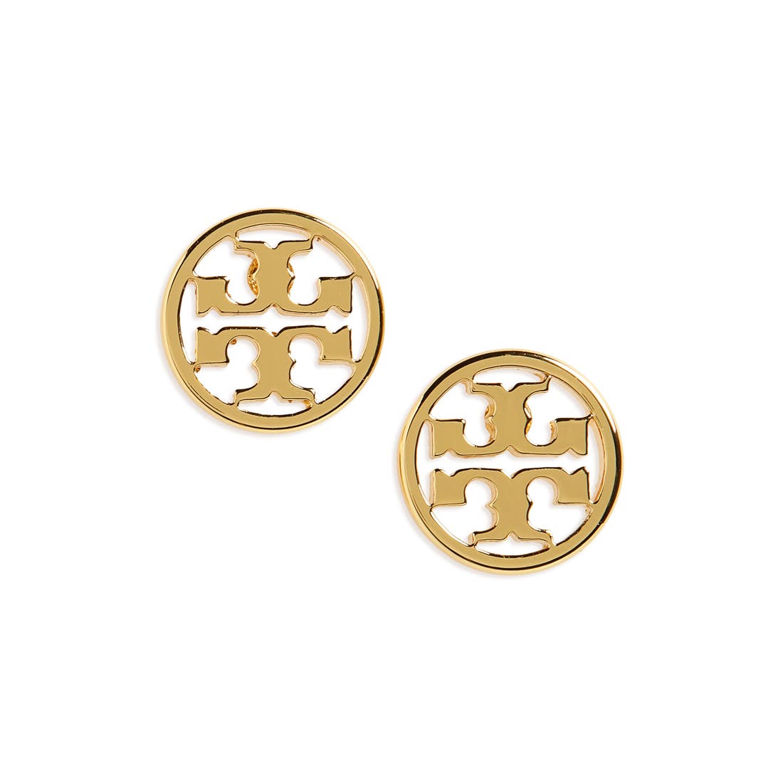 Tory Burch Icon Circle Stud Earrings
