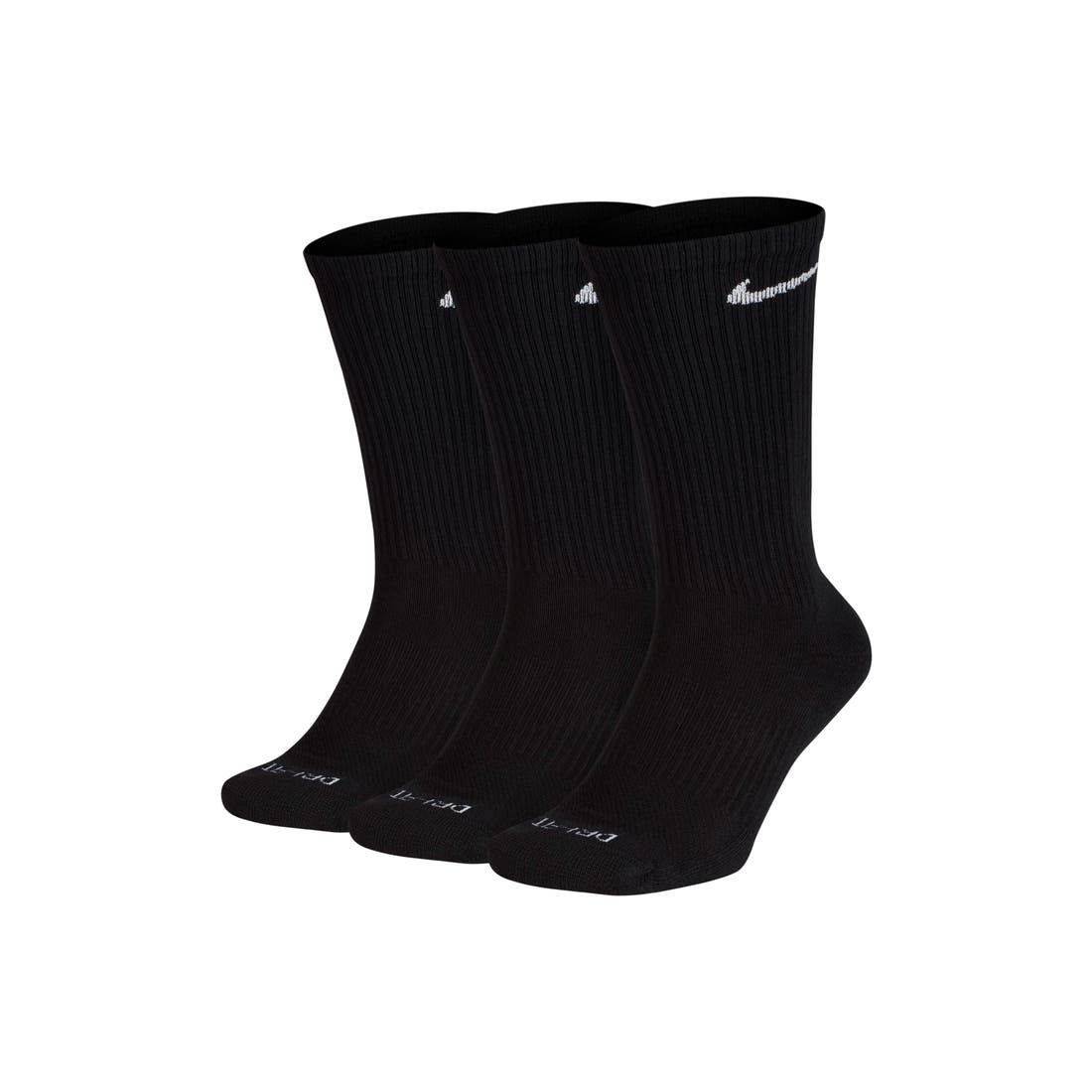 Nike Assorted 3-Pack Everyday Plus Cushion Crew Training Socks