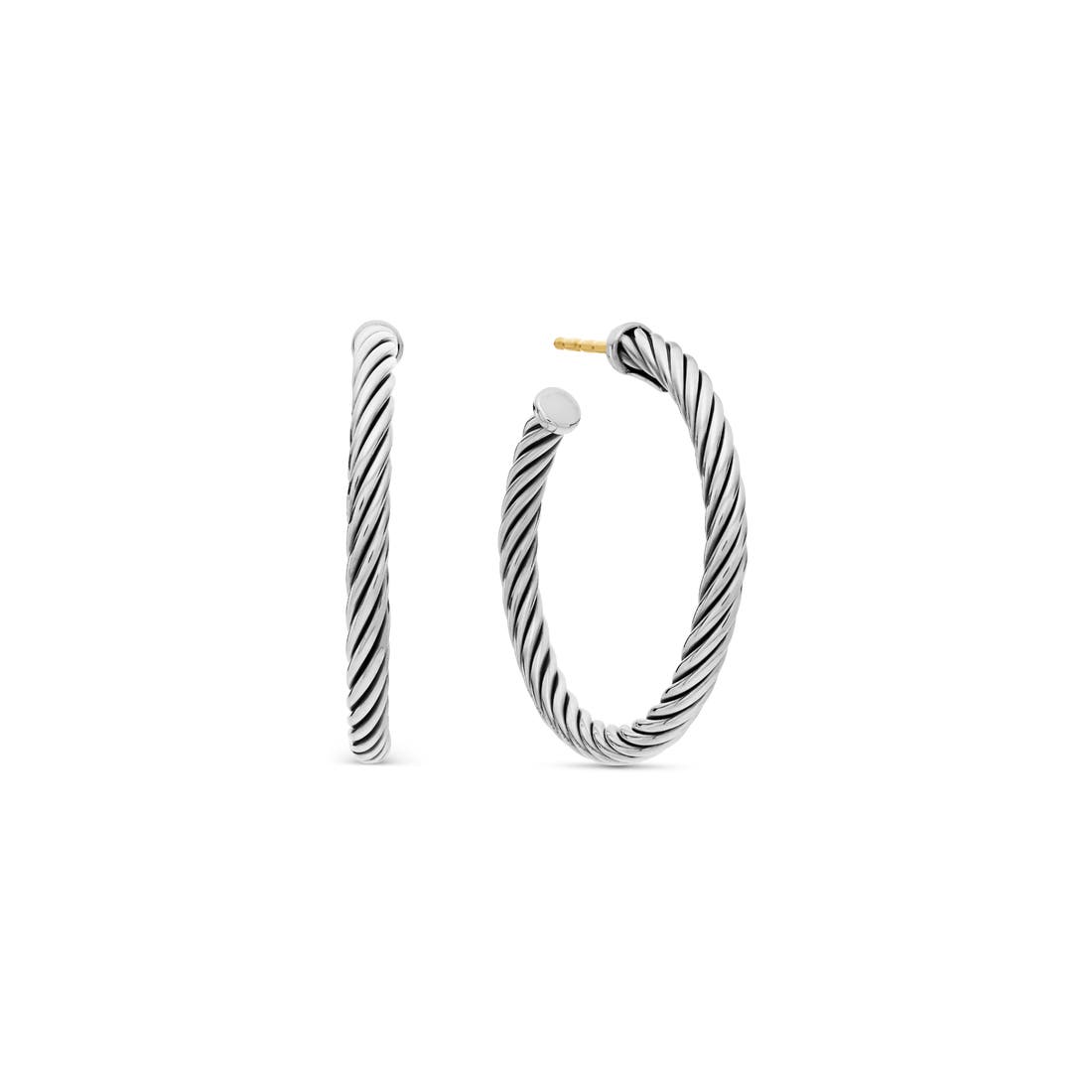 David Yurman Cable Loop Hoop Earrings
