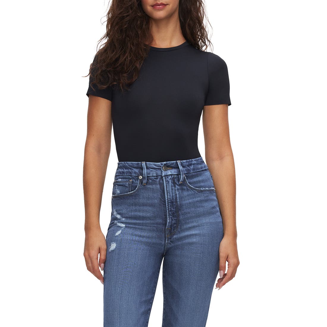 Good American Sculpting Tee Bodysuit