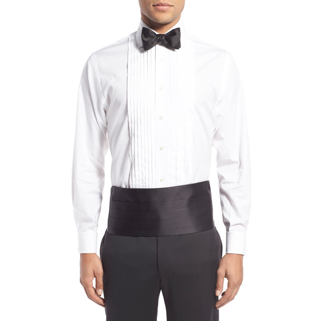 David Donahue Silk Cummerbund & Bow Tie