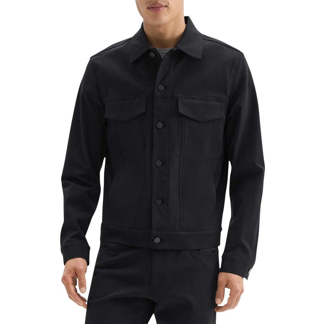 Theory River Trucker in Neoteric Twill Jacket