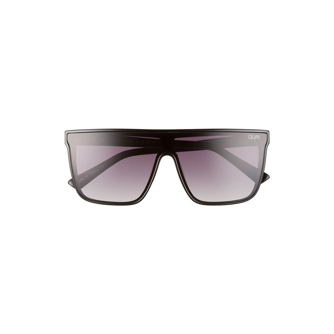 Quay Night Fall 52mm Gradient Flat Top Sunglasses