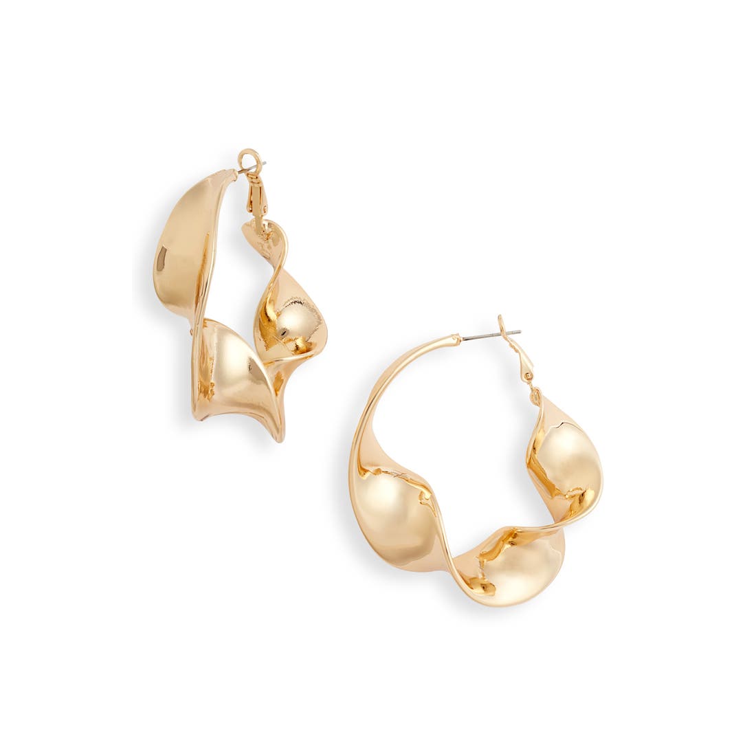 Open Edit Twisted Hoop Earrings