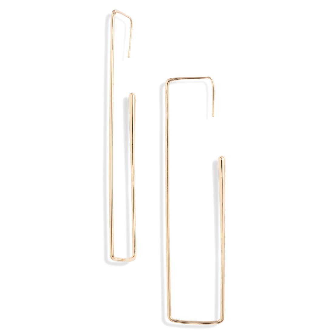 Open Edit Rectangular Hoop Earrings