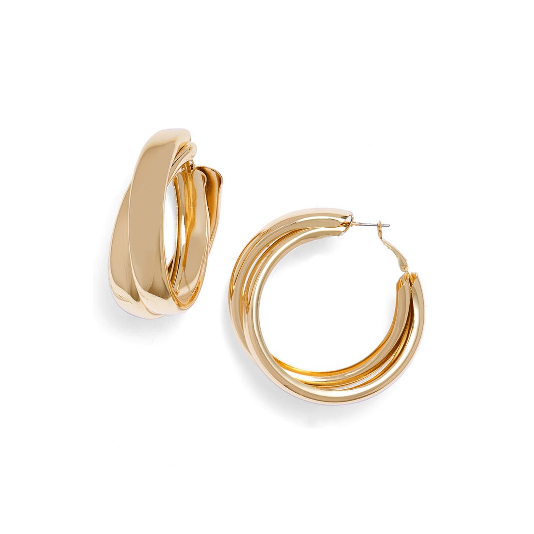 Open Edit Split Hoop Earrings