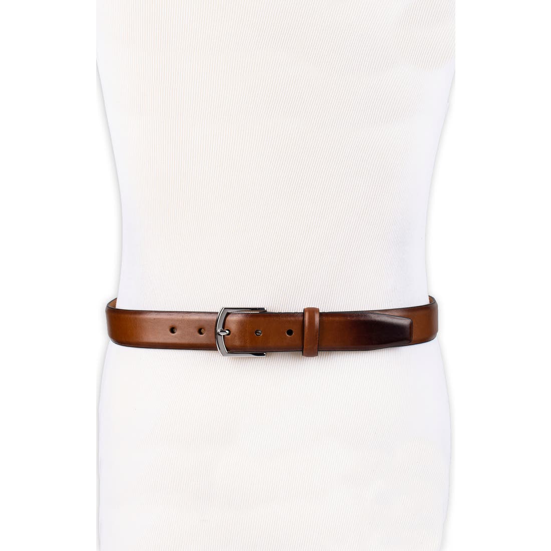 Cole Haan Lewis Burnished Leather Belt