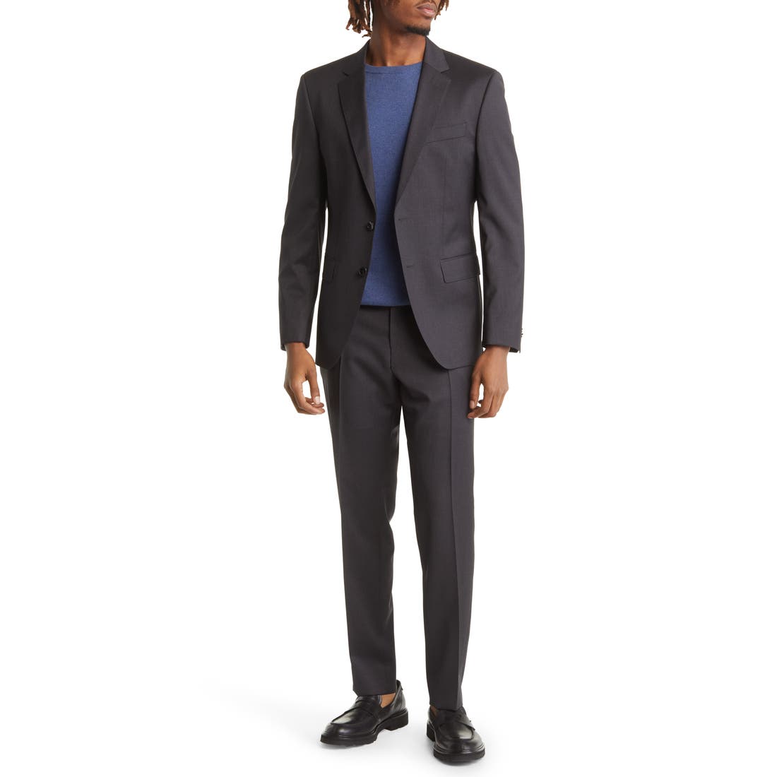 Boss Huge Solid Wool Suit
