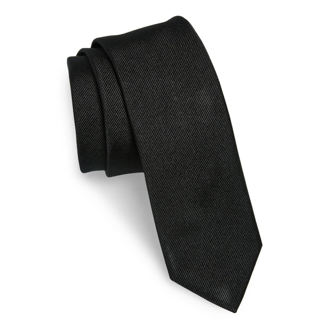 Boss Solid Silk Skinny Tie