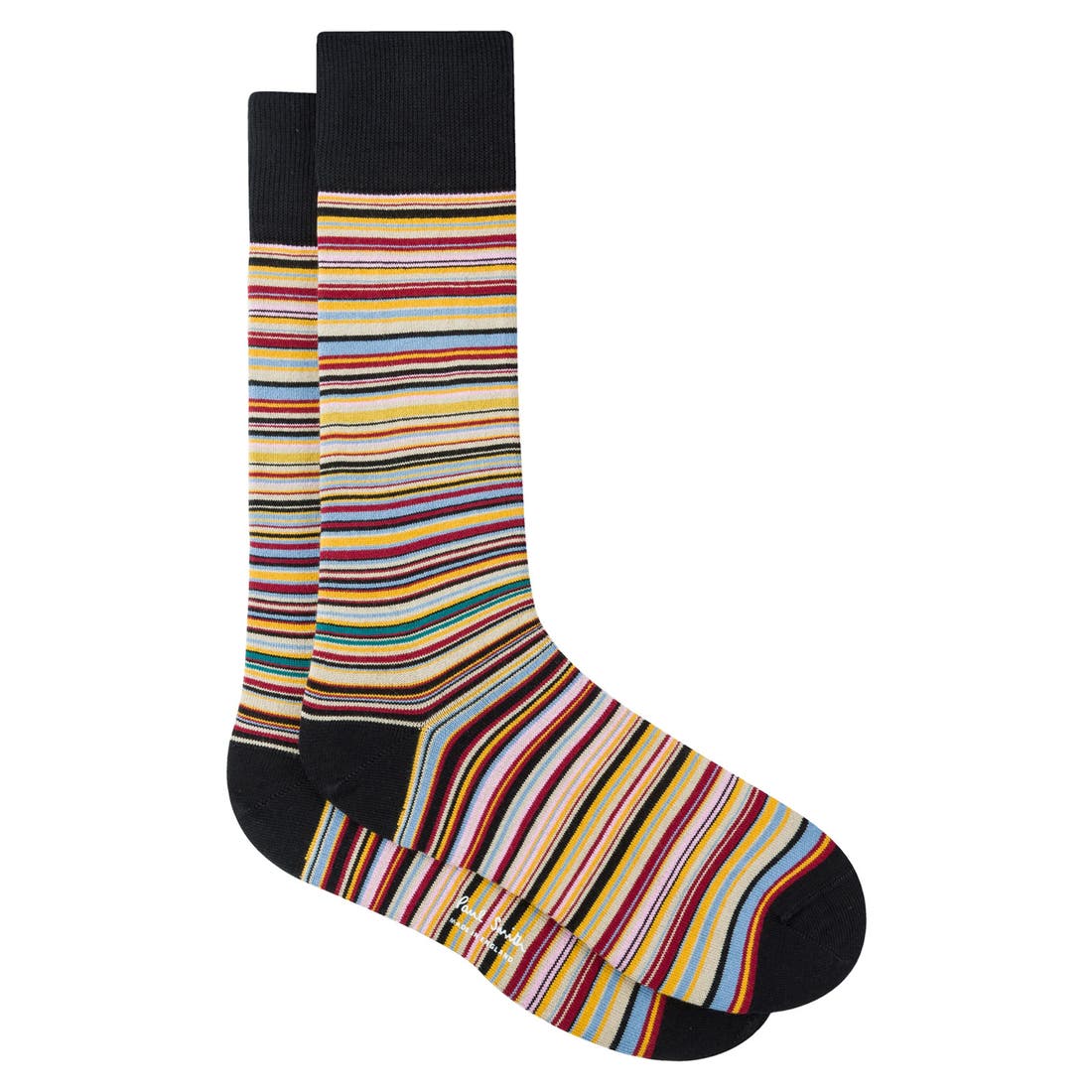 Paul Smith Stripe Cotton Blend Crew Socks