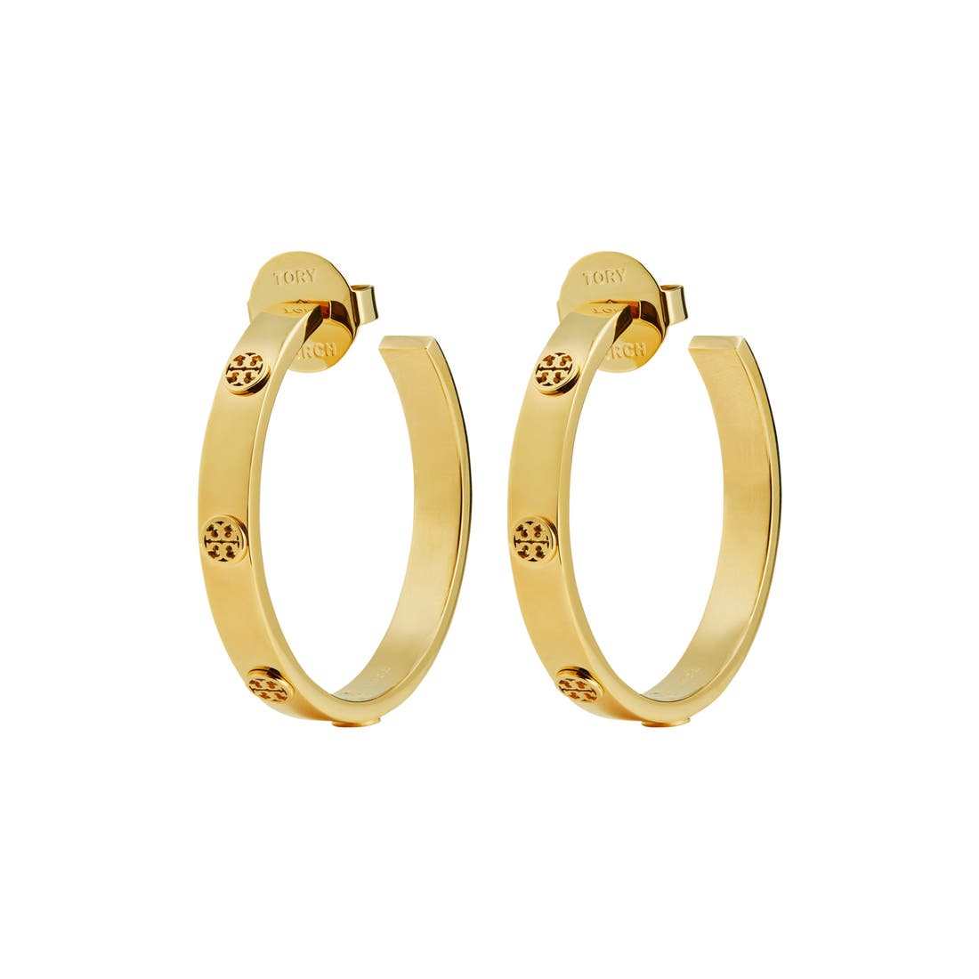 Tory Burch Icon Hoop Earrings