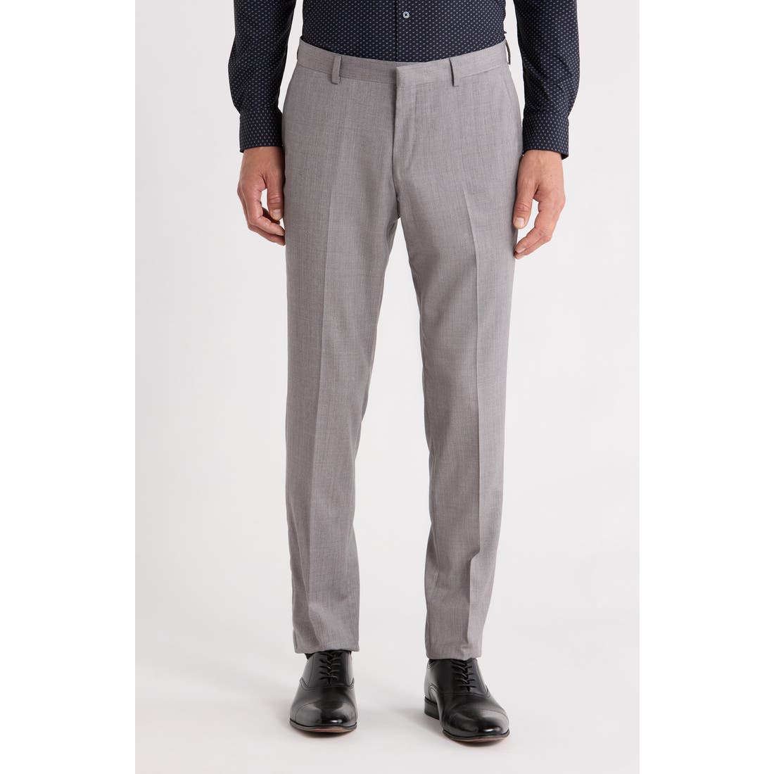 Boss Genius Slim Fit Wool Suit Pants