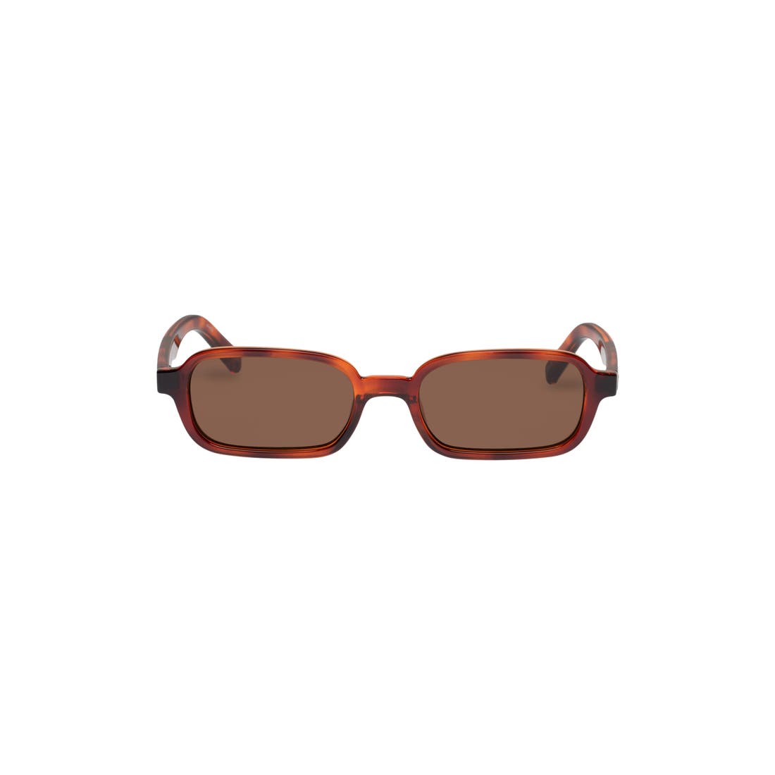 Le Specs Pilferer 53mm Rectangular Sunglasses in Tort/brown Mono
