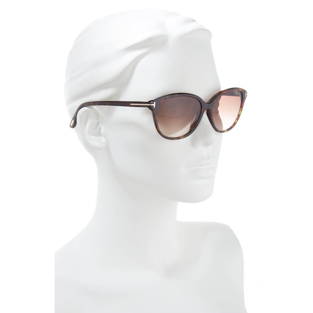 Nordstrom TOM FORD Karmen 57mm Gradient Round Sunglasses  display picture 2