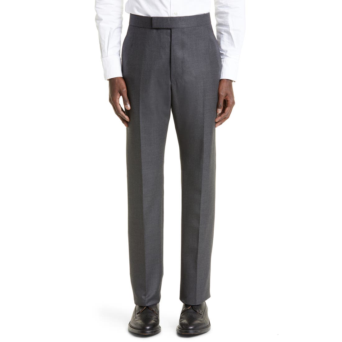 Thom Browne Classic Super 120s Wool Backstrap Pants