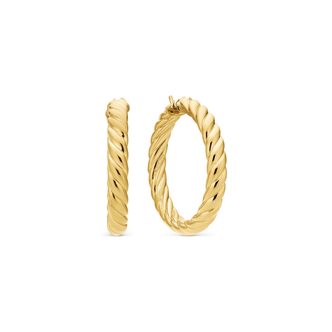 David Yurman Sculpted Cable Hoop Earring