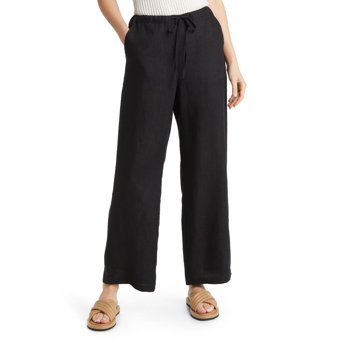 Rails Emmie Drawstring Wide Leg Linen Pants