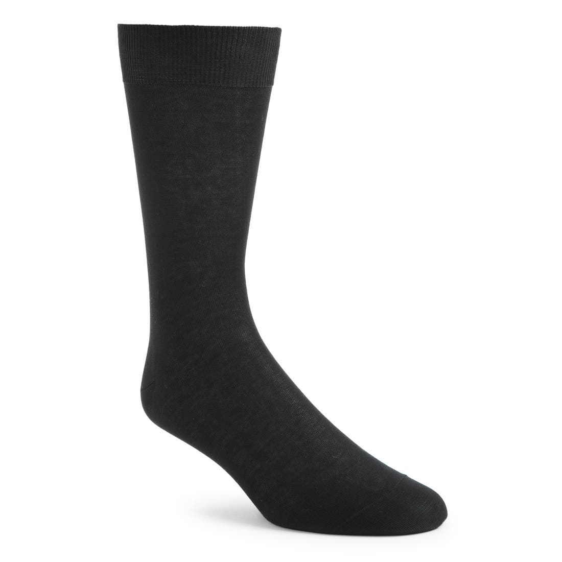 Canali Solid Cotton Dress Socks