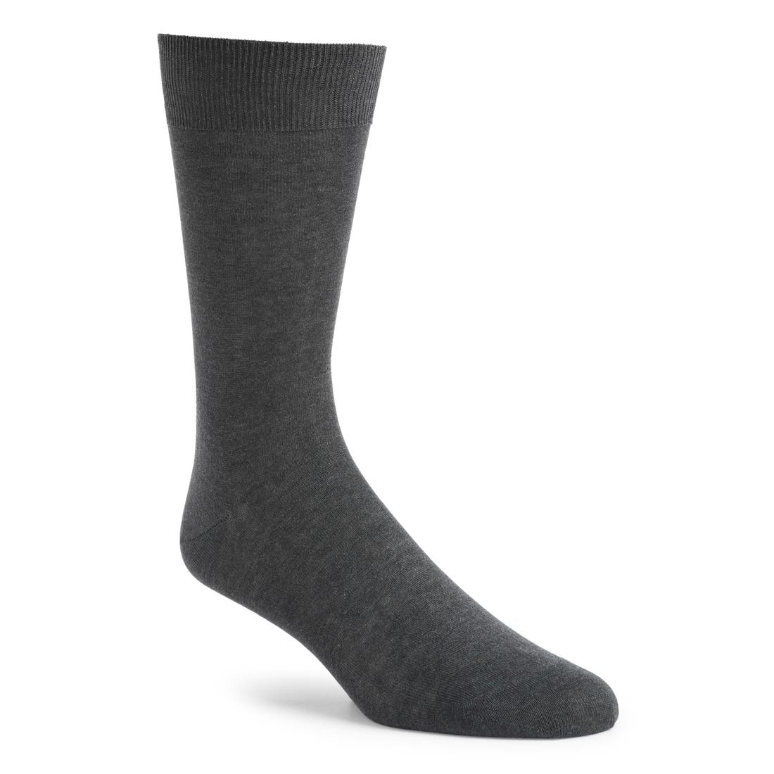 Canali Solid Cotton Dress Socks