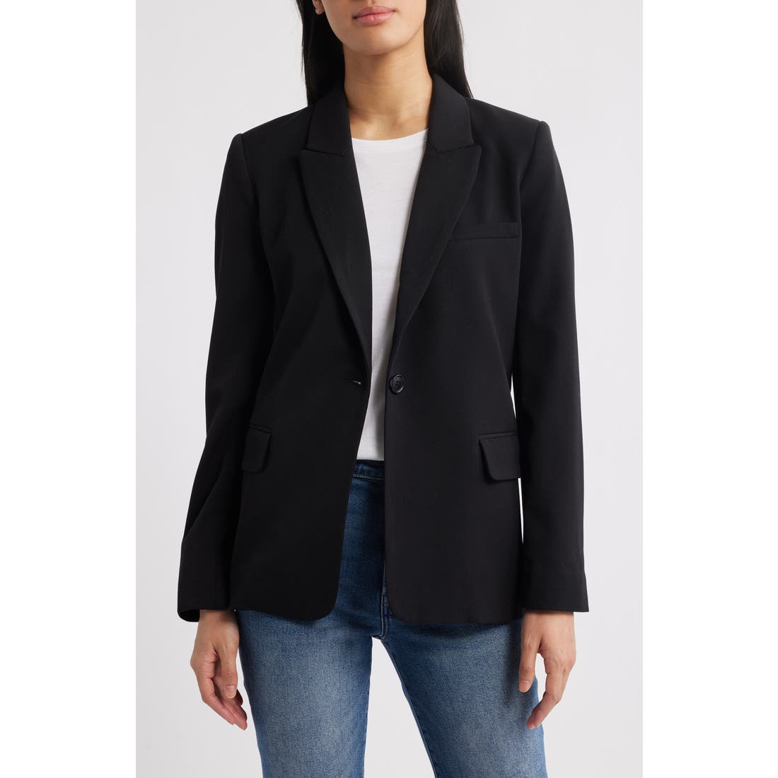 Halogen(r) ) Single Button Relaxed Blazer
