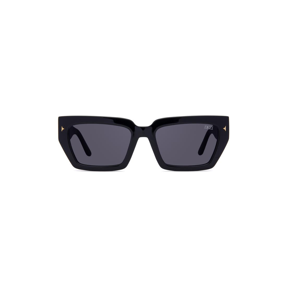 Dezi Switch 55mm Square Sunglasses in Black/dark Smoke